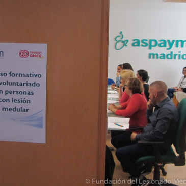 Primera edición del Curso para la Formación de Voluntariado para personas con Lesión Medular