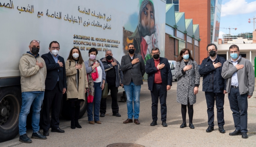 El movimiento asociativo español de la discapacidad se solidariza con los refugiados saharauis y dona 5,5 toneladas de ayuda humanitaria